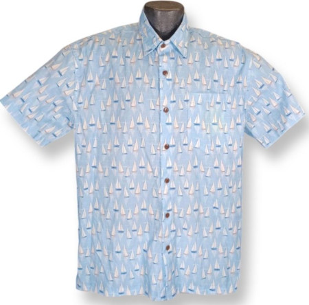 Sailing and Sailboat Hawaiian Aloha Shirt
